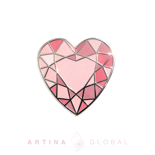 Artina Gem Golf Ball Marker Pink Heart 