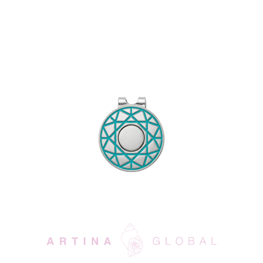 Artina Gem Blue Diamond Magnetic Hat Clip